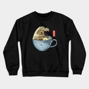 The Great Wave of Coffee Crewneck Sweatshirt